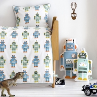 Robot 70 x 100 - Housse de couette - lit bébé